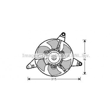 DER09090 Ventola, Raffreddamento motore DENSO