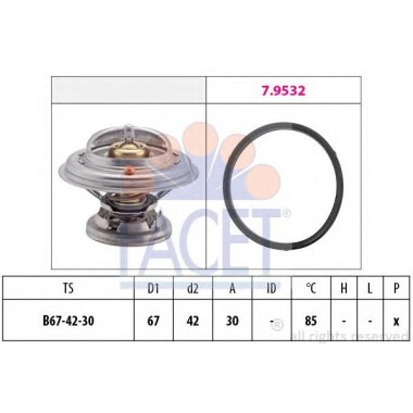 Termostato, Refrigerante FACET (7.8280)
