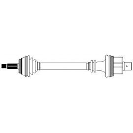 Albero motore/Semiasse anteriore destro METELLI (17-0396)