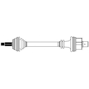 Albero motore/Semiasse anteriore destro METELLI (17-0396)