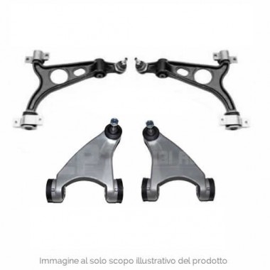 Kit Bracci Sospensione inferiori e superiori ALFA ROMEO 147, 156, GT, 4 PEZZI Kit Bracci Sospensione inferiori e superiori ALFA ROMEO 147, 156, GT, 4 PEZZI