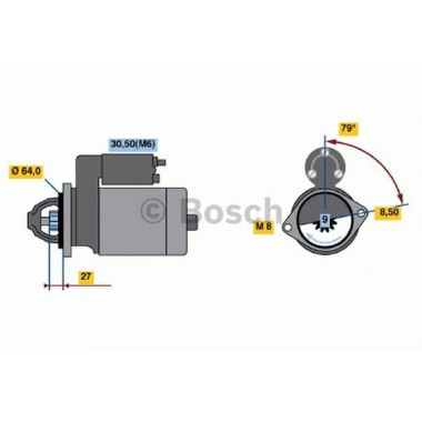 Motorino d'avviamento BOSCH (M-0001107437) Motorino d'avviamento BOSCH (M-0001107437)