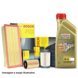 Kit tagliando BOSCH, 5 lt olio motore Castrol 5W30 (KF0006B)