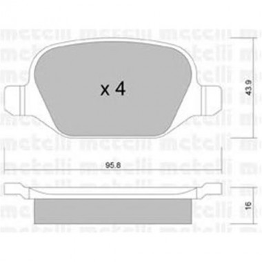 Kit pastiglie freno, Freno a disco ALFA ROMEO 147, 156, GT, LANCIA LYBRA