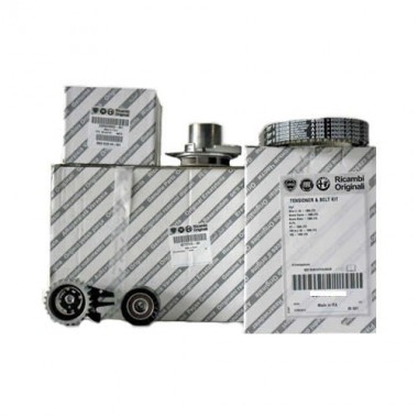 Kit distribuzione, kit cinghie dentate e pompa acqua, Originale Fiat (71776007) Kit distribuzione, kit cinghie dentate e pompa acqua, Originale Fiat (71776007)