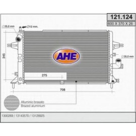 Radiatore raffreddamento Motore AHE (121.124/A)