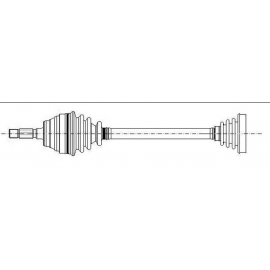 Albero motore/Semiasse Assale anteriore Dx METELLI (17-0507) ALFA ROMEO 156