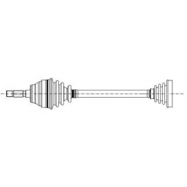 Albero motore/Semiasse Assale anteriore Sx METELLI (17-0506) ALFA ROMEO 156