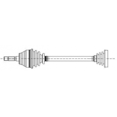 Albero motore/Semiasse Assale anteriore Sx METELLI (17-0506) ALFA ROMEO 156