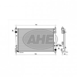 Radiatore raffreddamento Motore AHE (190.207/A)