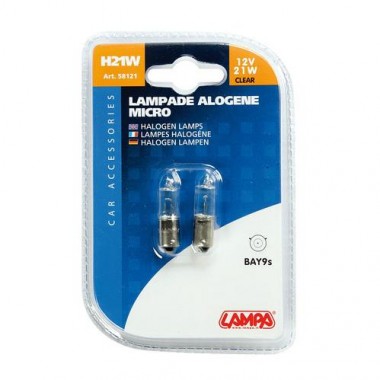 Lampada alogena micro 12V - H21W