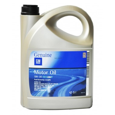 Olio motore Opel GM 5W30 DEXOS 2 Lt. 5 Olio motore Opel GM 5W30 DEXOS 2 Lt. 5
