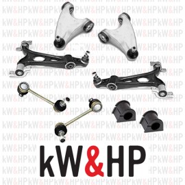 KIT BRACCI SOSPENSIONE ANTERIORI ALFA ROMEO 147, 156, GT, 8 PEZZI (BRA435KW)