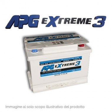 XET103 Batteria APG EXTREME 55ah Max 3 avviamento auto con START-STOP 