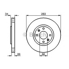 Disco freno Autoventilato BOSCH