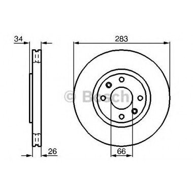 Disco freno Autoventilato BOSCH